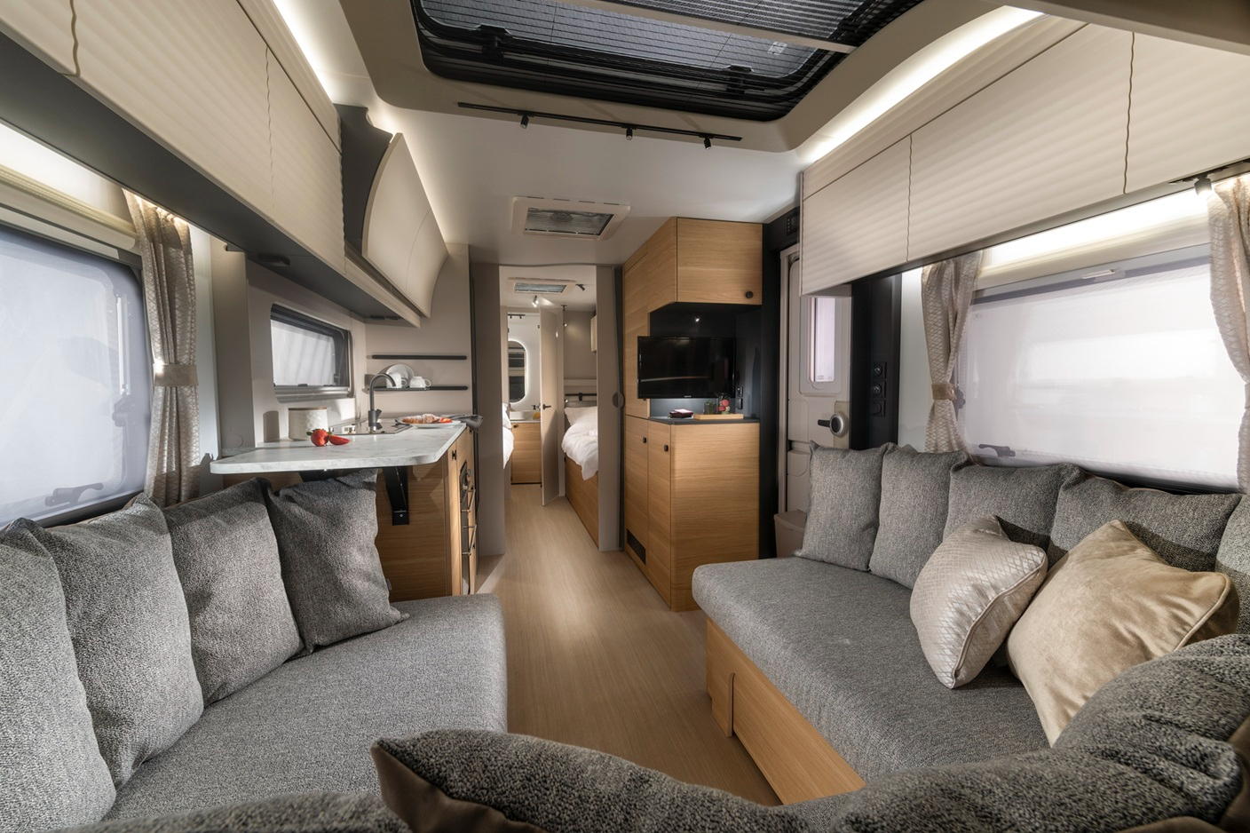 Adria caravan designed for long-term touring